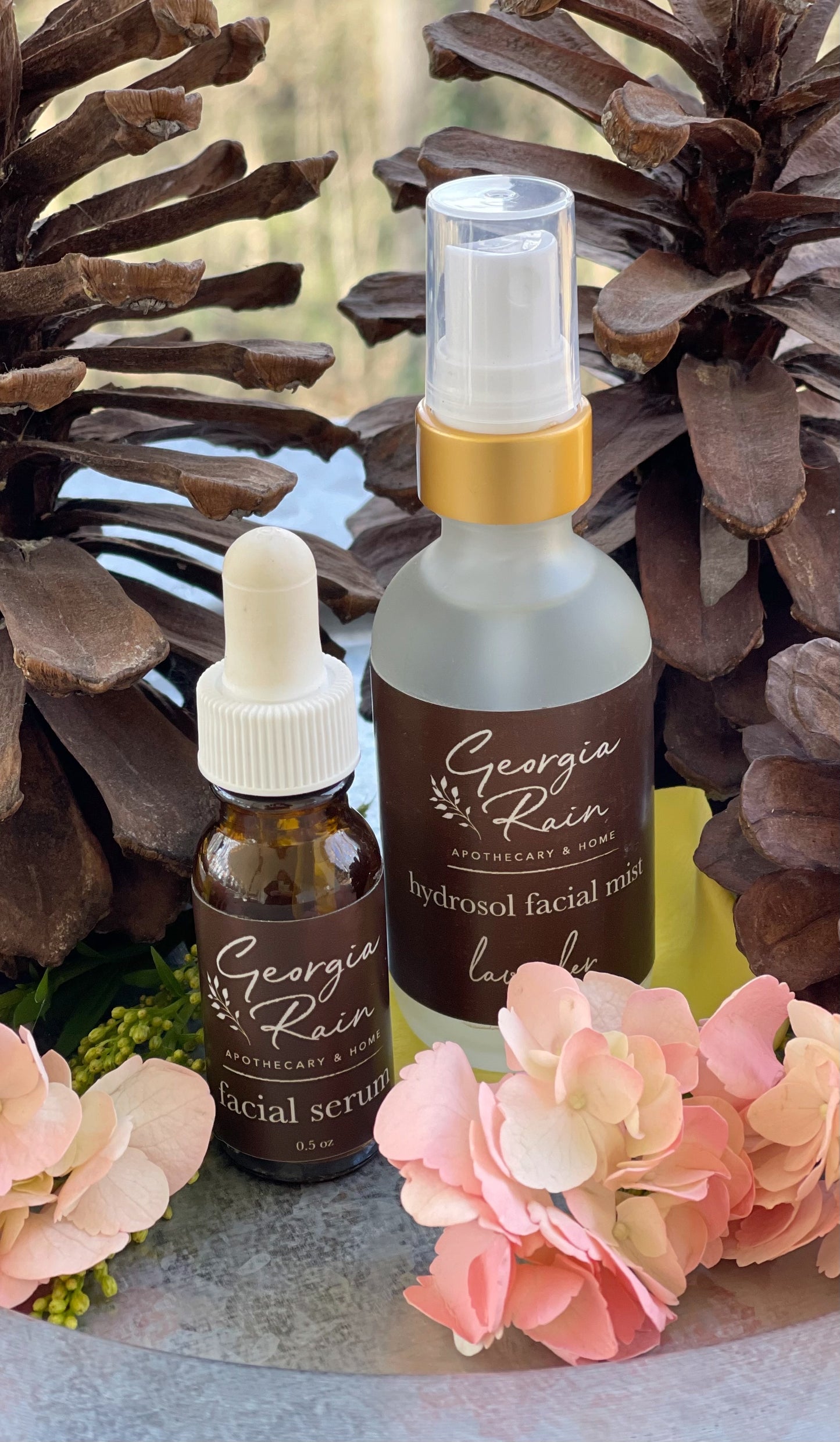 Facial Serum and Hydrosol Mist Combo