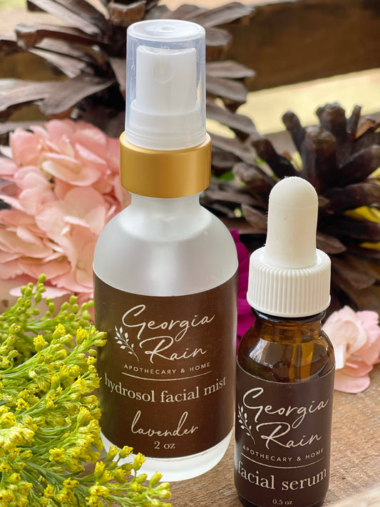 Facial Serum and Hydrosol Mist Combo