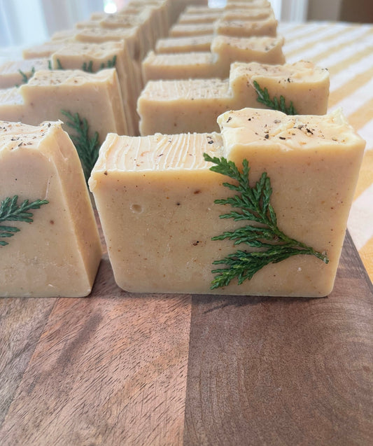 Cedarwood and Cypress Organic Soap Bar